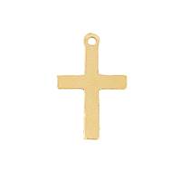 14KY 10X5mm Cross Charm