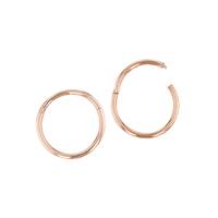 14KR 8x1mm Body Ring; Segment Clicker