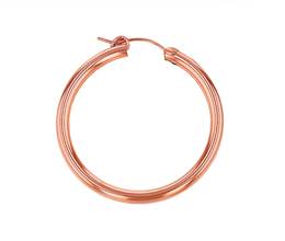 R- GF 34x3mm Flex Hoop Earring