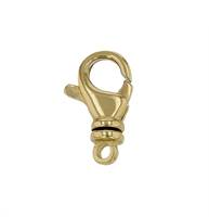 18KY 11X5mm Swivel Lobster Clasp