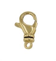 18KY 16X7mm Swivel Lobster Clasp