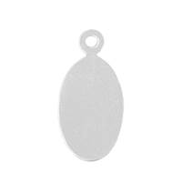 SS 16x8mm Oval Tag