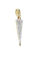 14KY 17x4mm 36dia0.11cts Diamond Diamond Triangle Pendant