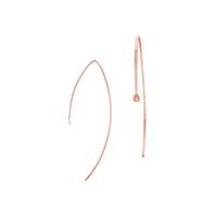 R- GF 12x28mm V Shape Flat End Earwire With Hole