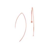 R- GF 16x36mm V Shape Flat End Earwire With Hole