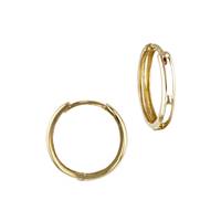 18KY 20X3mm Huggie Hoop Earring