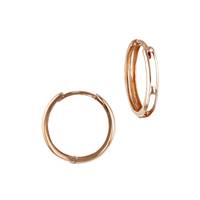 18KR 20x3mm Huggie Hoop Earring