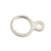 Sterling Silver 4.40mm Ring Chain Tag