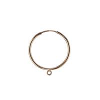 GF 13.8mm Endless Hoop Earring With 1 Ring