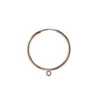 GF 17mm Endless Hoop Earring With 1 Ring