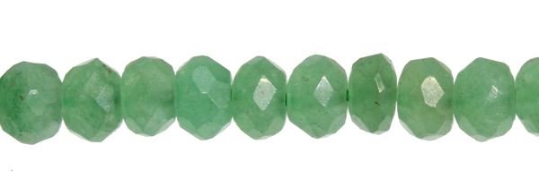 4MM ROUNDEL FACETED AVENTURINE BEAD