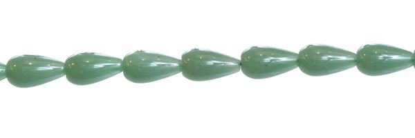 12X20MM DROP DRILL THROUGH AVENTURINE BEAD