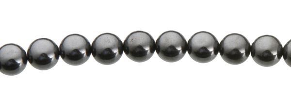 3MM ROUND HEMATINE BEAD