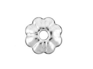 Sterling Silver 5mm Fluted Bead Cap