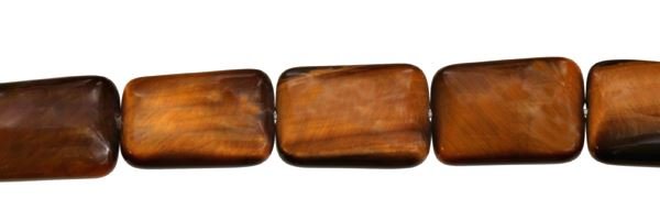 13X18MM RECTANGLE TIGER EYE BEAD