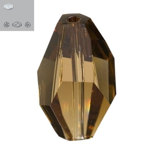 18X12MM SMOKED TOPAZ 5203 SWAROVSKI BEAD