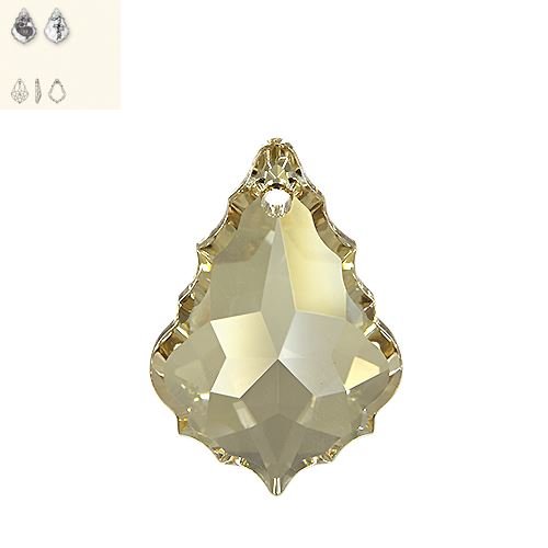 38MM CRYSTAL GOLDEN SHADOW 6091 SWAROVSKI PENDANT