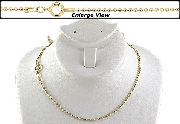 GF 18 Inches Chain Necklace With Springring Clasp